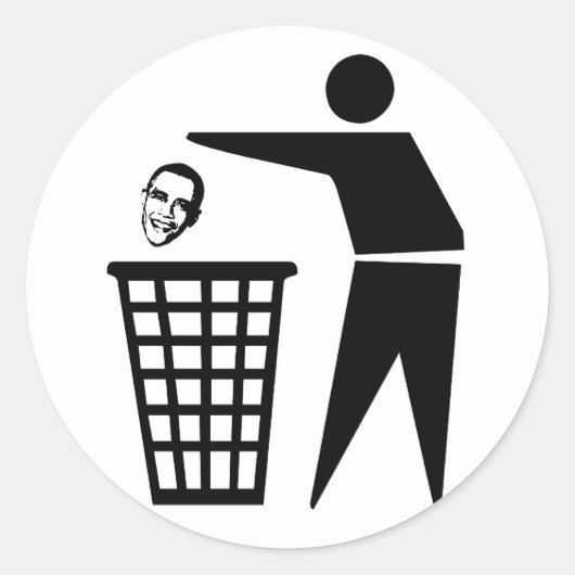 Obama stickers dumpen (Voorkant)