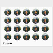OBAMA-stickers Ronde Sticker (Vel)