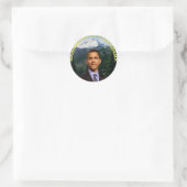 OBAMA-stickers Ronde Sticker (Tas)