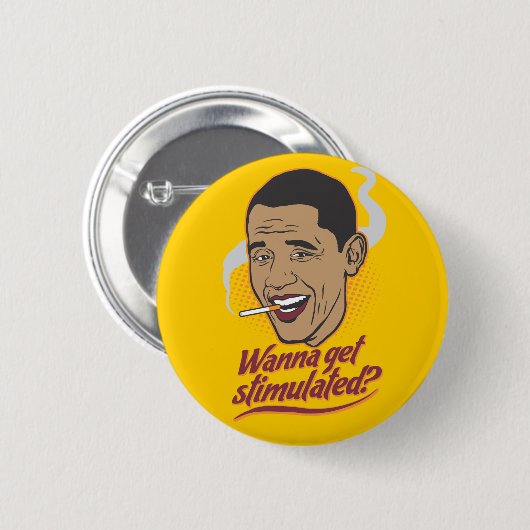 Obama Stimulus Button (Voorkant /achterkant)