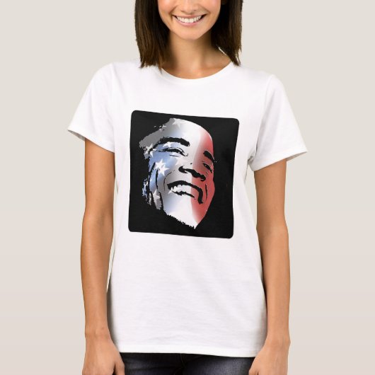 Obama StStripe 3black T-shirt (Voorkant)