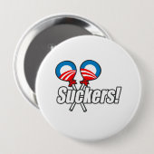 Obama Suckers! Ronde Button 4,0 Cm (Voorkant /achterkant)