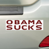 Obama Sucks Bumpersticker (Op auto)