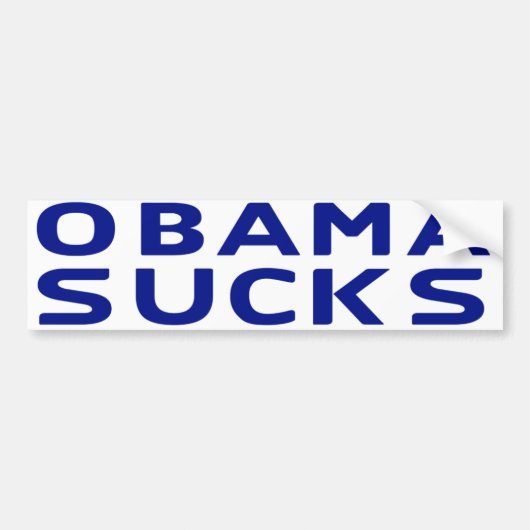 Obama Sucks Bumpersticker (Voorkant)