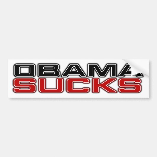 Obama Sucks Bumpersticker (Voorkant)