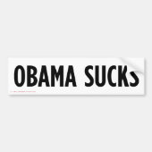 Obama Sucks Bumpersticker (Voorkant)