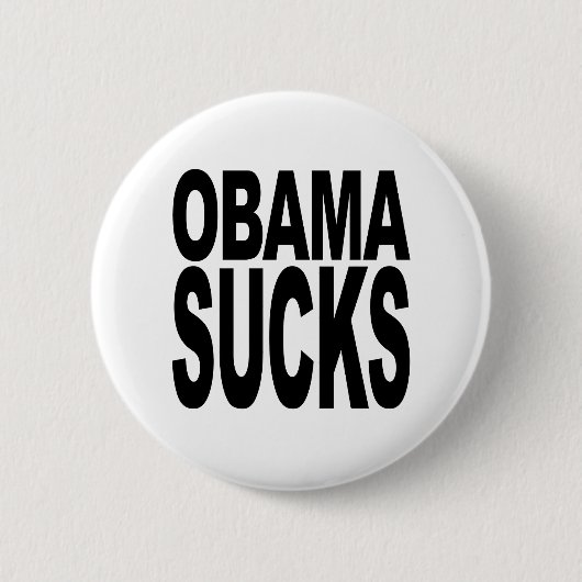 Obama Sucks Ronde Button 5,7 Cm (Voorkant)