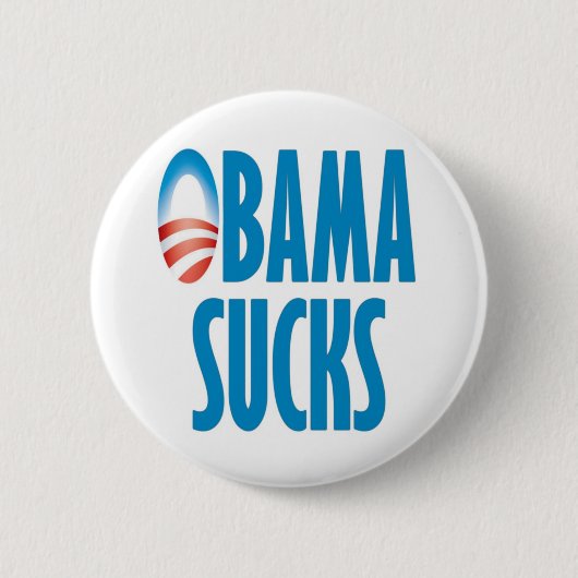 Obama Sucks Ronde Button 5,7 Cm (Voorkant)