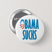 Obama Sucks Ronde Button 5,7 Cm (Voorkant /achterkant)