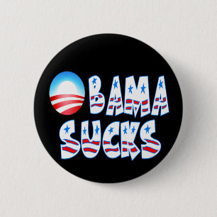Obama Sucks Ronde Button 5,7 Cm