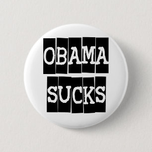 Obama Sucks Ronde Button 5,7 Cm