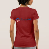 Obama T-shirt: "Ja, we kunnen Amerika" T-shirt (Achterkant)