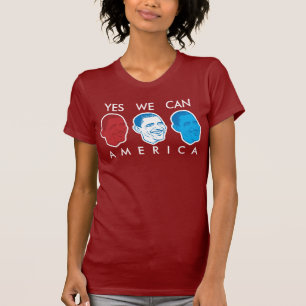 Obama T-shirt: "Ja, we kunnen Amerika" T-shirt