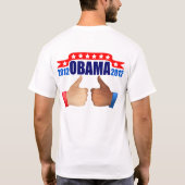 Obama T-Shirt: Obama 2012 - Eerbiediging T-shirt (Achterkant)