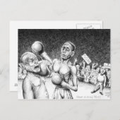 Obama tegen McCain, de K.O. Briefkaart (Voorkant / Achterkant)