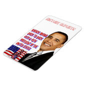Obama, Terug naar Back_Premium Flexi Magnet Magneet (Linkerzijde)