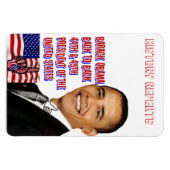 Obama, Terug naar Back_Premium Flexi Magnet Magneet (Horizontaal)