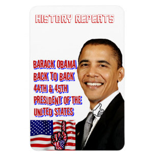 Obama, Terug naar Back_Premium Flexi Magnet Magneet