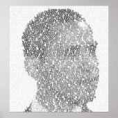 Obama "Text-Art"-poster Poster (Voorkant)