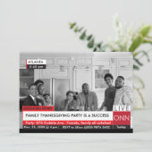 Obama Thanksgiving-feest Breaking TV-nieuwswaarde Kaart (Staand voorkant)