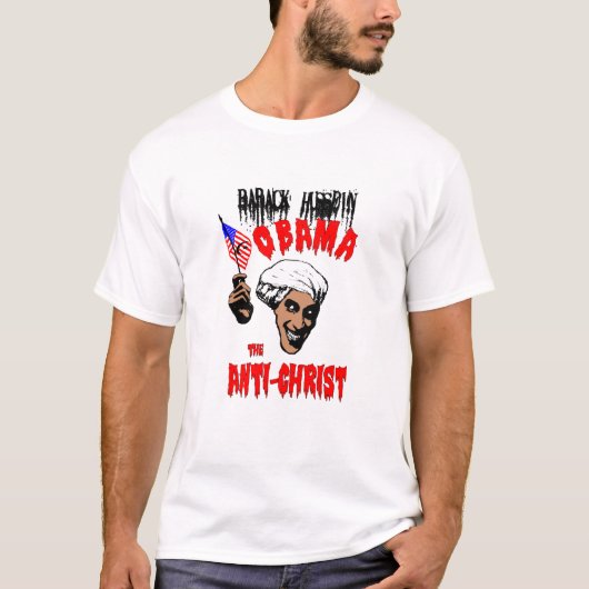 Obama The Anti-Christus T-Shirt (Voorkant)