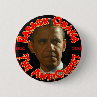 Obama The AntiChristus Ronde Button 5,7 Cm