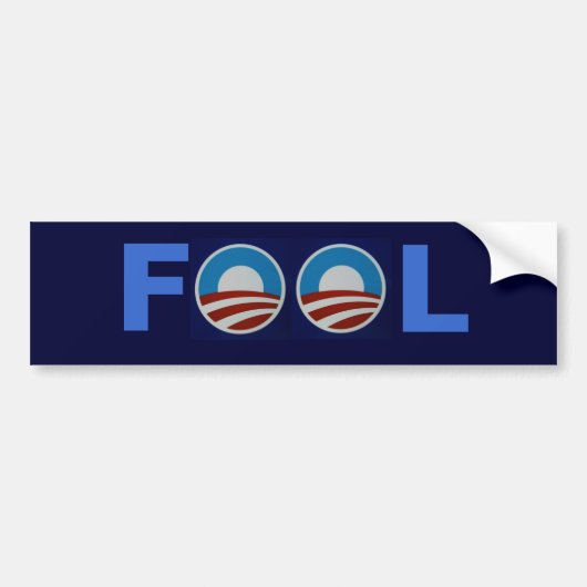 Obama the Fool Bumpersticker (Voorkant)