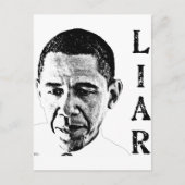 Obama the Liar Briefkaart (Voorkant)