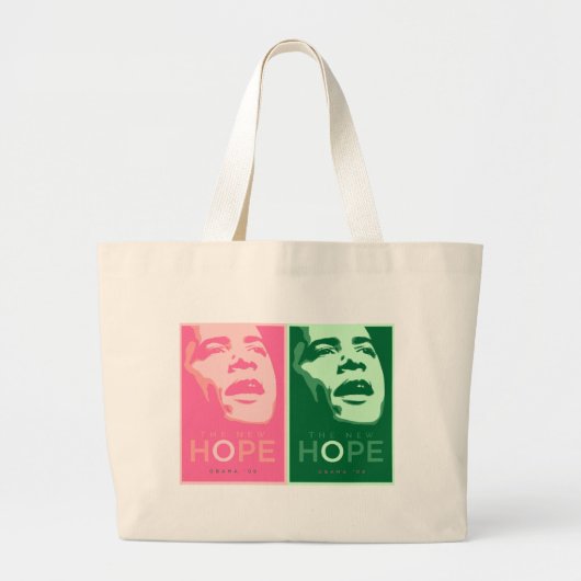 Obama "The New Hope" AKA Bag Grote Tote Bag (Voorkant)