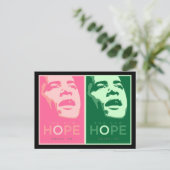 Obama "The New Hope" Briefkaart (Staand voorkant)