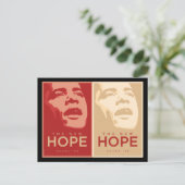 Obama 'The New Hope'-Briefkaart Briefkaart (Staand voorkant)