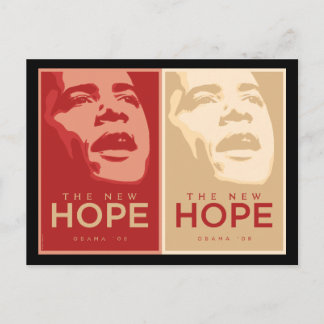 Obama 'The New Hope'-Briefkaart Briefkaart