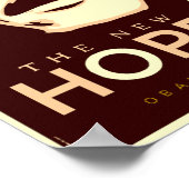 Obama The New Hope Brown & Gold Poster (Hoek)
