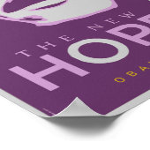 Obama The New Hope Paars & Gold Poster (Hoek)