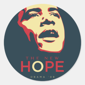 obama_the_new_hope_redblue_1024px ronde sticker