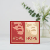 Obama "The New Hope" - Rode & Tan-Briefkaart Briefkaart (Staand voorkant)