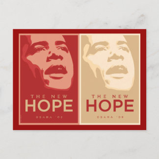 Obama "The New Hope" - Rode & Tan-Briefkaart Briefkaart
