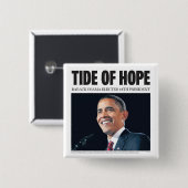 Obama: Tide of Hope Button (Voorkant /achterkant)