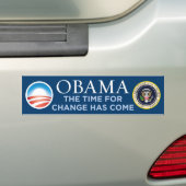 Obama - tijd voor verandering is Bumpersticker (Op auto)