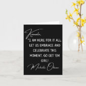 Obama tijdens de inauguratie van Kamala Harris in  Kaart (Gele Bloem)