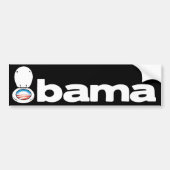 Obama (toilet) bumpersticker (Voorkant)