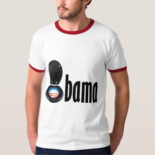 Obama (toilet) t-shirt (Voorkant)