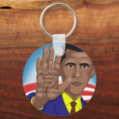 Obama Trades in Teleprompter Sleutelhanger (Voorkant)