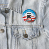 Obama Train Button (In situ)