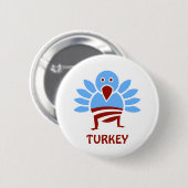 Obama Turkije Ronde Button 5,7 Cm (Voorkant /achterkant)