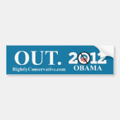 Obama uit! 2012 bumpersticker (Voorkant)