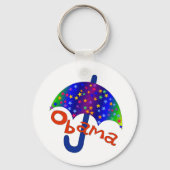 Obama Umbrella Inaguration Memento Sleutelhanger (Voorkant)