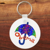Obama Umbrella Inaguration Memento Sleutelhanger (Voorkant)