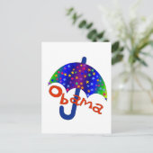 Obama Umbrella Inauguration Memento Briefkaart (Staand voorkant)