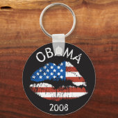 OBAMA US Flag Lips Sleutelhanger 89226 (Voorkant)